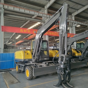 120型雙油缸輪式抓木機